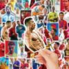 50 Novos Adesivos de Manual de Estrela de Futebol Ronaldo Skate Caderno Telefone Celular Copo de Água Adesivos Decorativos Atacado