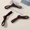 Daedongmen Coreano Retro Otoño e Invierno Cuero Lazo DIY Hecho a Mano Súper Elegante Pasador Accesorios para Ropa