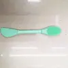 Escova de máscara de dupla finalidade de cabeça dupla escova de limpeza facial de silicone com máscara de lama escova de máscara de maquiagem facial