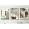 Pintura de Lienzo Tríptico para Sala de Estar y Dormitorio, Pintura Decorativa Estilo Chino sobre Lienzo al Óleo de Alta Definición, Arte de Pared, Personalización del Cliente