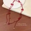 Nuevo Collar de Flor de Cuentas Hecho a Mano Multicapa, Accesorio Gargantilla Larga en Capas con un Diseño Vintage y una Sensación de Alta Gama, Cadena para Clavícula