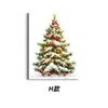 Pintura Decorativa Temática de Natal da Amazon, Árvore de Natal de Floco de Neve, Elementos de Rena, Sala de Estar, Quarto, Pintura de Parede Atmosfera Festiva