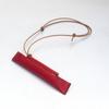 Estojo de couro simples para pendurar no pescoço, estilo japonês, anti-perda, suporte para caneta, estojo para caneta, estojo solto e distinto para estudantes, estojo de armazenamento
