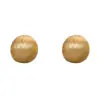 Pendientes hemisféricos geométricos cepillados para mujer, elegantes y versátiles, pendientes exquisitos con un estilo ins de lujo ligero y encanto elegante