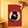 Pegatina de Pared Rascadora para Gatos, Resistente al Desgaste, No Suelta Pelo, Tabla Rascadora de Pared, Almohadilla Rascadora para Gatos, Protector Antirascaduras y Mordeduras de Gato para Sofá