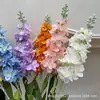 Jacinto de Tallo Único Delphinium Flor Artificial Modelo Nuevo Violeta Decoración de Salón de Bodas Arreglo Floral Flor de Seda