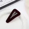 Nuevo Clip de Pelo de Terciopelo de Gota de Agua de Gama Alta Coreano Moda Clip para Flequillo Clip Lateral Accesorios para el Cabello Versátiles