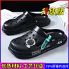 Sapatos Estilo Crocodilo com Sensação de Pisar em Fezes para Homens, Respiráveis para o Verão, Sola Grossa, Antiderrapantes, Sandálias Casuais de Praia com Recortes Modernos
