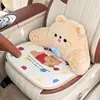 Linda Almohadilla Original de Oso para Asiento de Coche, Cojín Refrigerante Transpirable Universal de Verano para Coche, Cómodo Cojín de Asiento Antideslizante