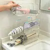 Estante de Almacenamiento para Rizador Tocador de Baño Caja de Almacenamiento para Secador de Pelo y Plancha Estante Organizador Transparente de Escritorio