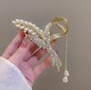 Arroz Flor Tassel Plate Hair Grab Clip Acessórios de cabelo Back Head Antique Hairpin Crianças Hairpin Verão Flor Shark Clip Headwear