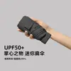 Mini Paraguas de Bolsillo para Tarjeta, Paraguas Plegable Portátil Ligero para el Sol, Protección UV, Paraguas de Doble Uso para Mujer para Sol y Lluvia
