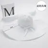 Sombrero de ala ancha para mujer para exteriores en verano, transpirable, protector UV, ajustable, sombrero de sol elegante