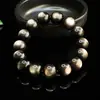 Pulsera de Obsidiana Plateada 7A Natural Ai Yu Pulsera de Ojo de Gato Obsidiana Negra Suministro en Vivo Fabricante Mayorista S5041608