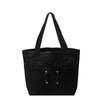 Bolso de Mano de Moda de Gran Capacidad Primavera y Verano 2024 Nuevo Bolso Cubo Coreano de Lona con Cremallera y Multibolsillos Bolso Simple para Mujer