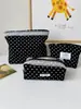 Bolsa de Cosméticos Retro de Pana, Bolso Clutch Portátil de Viaje, Bolsa de Aseo, Bolsa de Almacenamiento Multifuncional de Gran Capacidad