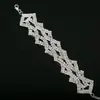 Pulsera Exagerada de Moda Lujosa con Pedrería Estilo Coreano, Elegante Accesorio Retorcido, Joyería de Mano de Moda Europea y Americana B173