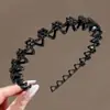 Nueva diadema de alta gama 2026, peine para el cabello estilo Maillard para peinar y arreglar los cabellos sueltos, accesorio para el cabello de uso diario estilo coreano para usar al aire libre