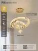 Sala de estar loft duplex hall de villa lustre de cristal luxo leve italiano luz de sala de jantar luz de escada de apartamento lustre pendente longo