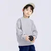 Moletom Infantil 2025 Primavera e Outono Nova Roupa Infantil Estilo Coreano Moda Camisas de Manga Longa com Gola Redonda para Crianças Médias e Grandes Tops de Bebê