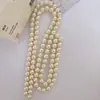 Cuentas Sueltas DIY Perla Shijia Agujero Pasante Amarillo Claro Redondas 621 Accesorios para Joyería de Collares y Pulseras Cuentas Redondas