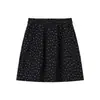 Falda Media de Lana para Mujer 2026 Otoño Invierno Nueva Gris Cintura Alta Adelgazante Suelta Línea A Bodycon Petite Dobladillo Amplio Falda