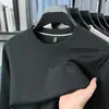 Sudadera de cuello redondo para hombre de primavera y otoño, camiseta de manga larga, top pullover casual de negocios para hombre de primavera y otoño, agradable para la piel, camiseta básica