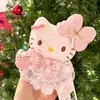 Nuevo Llavero de Peluche Original Hello Kitty DIY Grande "Camarón" Muñeca Linda Colgante para Bolsa