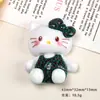 Accesorios de Resina para Manualidades de Dibujos Animados Pinza para el Pelo de Gatito con Estampado de Leopardo Grande Accesorios para Funda de Teléfono Hebilla de Zapato Llavero Colgante