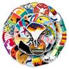 50 Pegatinas de Salto en Paracaídas Deportes Dibujos Animados Graffiti Impermeables Decorativas para Termo Laptop Cuaderno