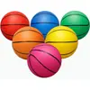 Brinquedos de bola de borracha para crianças alta elasticidade inflável PVC multi-color linha basquete brinquedos para crianças de jardim de infância bola de bater
