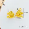 Esperando fuerte retención de color oro vietnamita DIY accesorios de elefantito oso pez dorado accesorios de ciervo collar pulsera colgante
