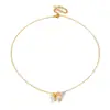 Collar de Mariposa Más Vendido para Mujer, Nueva Cadena para Clavícula de Circonita Estilo Chino, Gargantilla Exquisita de Moda Estilo Coreano, Lujo Ligero, Temperamento