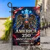 Amazon Transfronteiriça 2026 Dia da Independência Americana 250º Aniversário Bandeira de Jardim Novo Estilo Bandeira de Decoração de Quintal Personalização