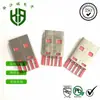 Conector USB Macho Curto com Núcleo de Borracha Vermelha, Plug Soldável, Conector USB Macho para Cabo de Carregamento de 4 Pinos com Folha de Cobre Espessada