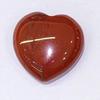 Colgante de corazón de gema de cristal natural, varios materiales, perforable, accesorios de joyería, venta al por mayor