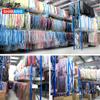 Shibang Almacén Perchero Redondo Azul Estante Colgante de Almacenamiento Estante de Exhibición para Tienda de Ropa Almacén