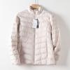 Chaqueta de plumón ligera e impermeable para hombre y mujer, con cuello de invierno, cálida, combinable a diario, de pato blanco.