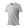 Ropa de Secado Rápido para Hombres Verano 2026 Ropa Deportiva al Aire Libre para Hombres Fitness Nueva Camiseta de Manga Corta con Cuello Redondo Camiseta Tendencia de Seda de Hielo para Hombres