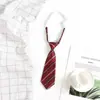 Accesorios de Corbata para Niños Niños y Niñas Rayas Cortas Sin Nudo Guardería Escuela Primaria Uniforme Ropa de Clase Corbata Pequeña