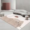 Alfombra de lujo para sala de estar, ligera, de alta calidad, para dormitorio, hogar, mesita de noche, sofá, tapete para mesa de centro, desechable, borrable, estilo simple color crema