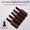 Nigao 25mm cabeça de lote curto cabeça triangular cabeça de lote elétrico TA cabeça de bala tripartida chave de fenda curta cabeça de chave de fenda cabeça magnética