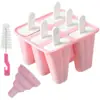 Molde de Silicona para Paletas de Hielo 4 Cavidades 6 Cavidades 10 Cavidades 12 Moldes para Paletas DIY Paleta de Hielo Molde de Hielo Venta al por Mayor