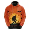 Sudadera con capucha holgada para hombre, con estampado digital 3D personalizado, estilo europeo y americano, primavera y otoño de 2024