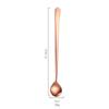 Alto valor de color en acero inoxidable 304 para bar en el viento, cuchara para café y miel de mango largo, cuchara mezcladora extendida, cuchara para hielo, venta al por mayor