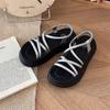 Sandalias Plataforma Plateadas Estilo Coreano Retro Estilo Francés con Falda para Mujer 2025 Nuevo Verano Aumentadoras de Altura Populares en Internet Zapatos Romanos