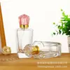 Frasco de Vidro Transparente com Fundo Espesso para Perfume, Frasco Vazio com Tampa Portátil, Frasco Recarregável para Perfume, Frasco de Vidro Cosmético com Borrifador