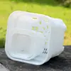 Vaso quadrado raso extragrosso multiespecificação, vaso de plástico para jardinagem, vaso de flores quadrado carnudo, preto e branco transparente de corte