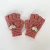 Guantes de Punto Cálidos de Medio Dedo para Niños, Hombres y Mujeres, para Niños de 3 a 10 Años, para Prevenir el Frío y Escribir, Antihielo para Estudiantes de Primaria