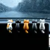 5 tipos de lindas figuritas de gatos acostados, éxitos populares en línea, accesorios interiores de coche Kaiyi, muñecos creativos para escenas de exhibición